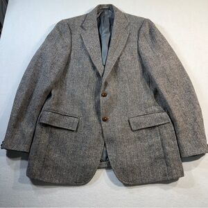 Vintage Harris Tweed Blazer, Stanley Blacker for Lion brand, Size 44